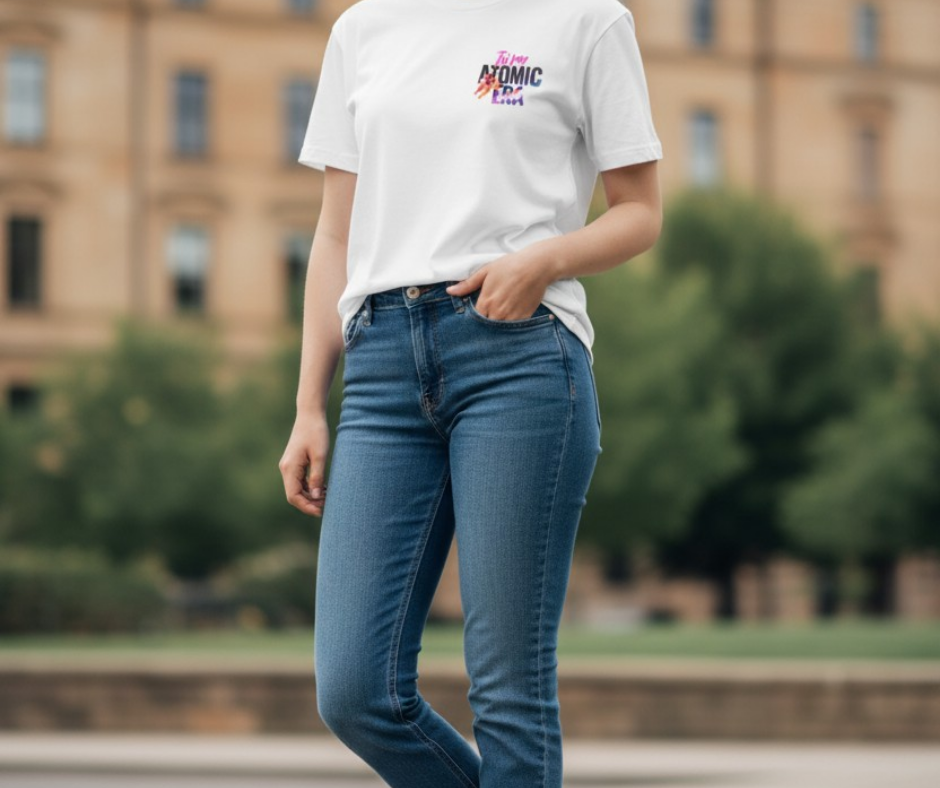 In My ATOMIC Era | White T-shirt - Small Print