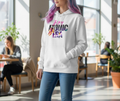 In My ATOMIC Era | White Hoodie - Large Print