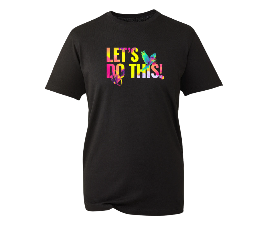 Let's Do This | Black T-shirt - Large Print