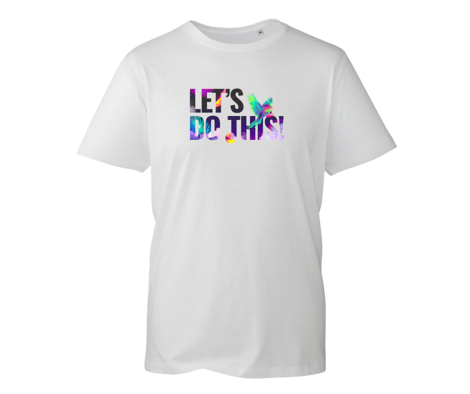 Let's Do This | White T-shirt - Large Print