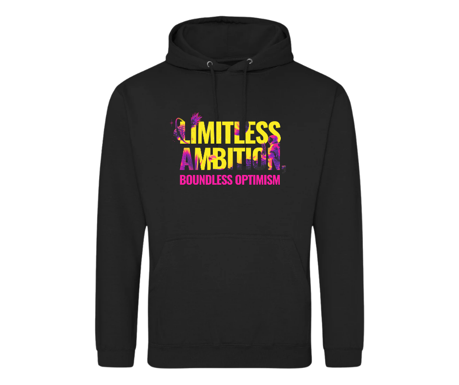 Limitless Ambition | Black Hoodie -  Large Print